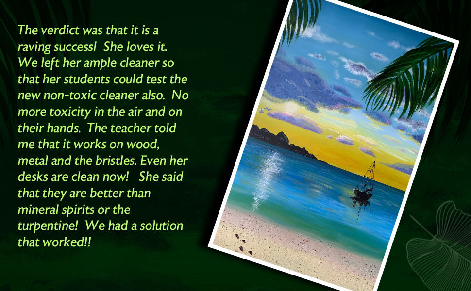 Green Piece paint brush cleaner